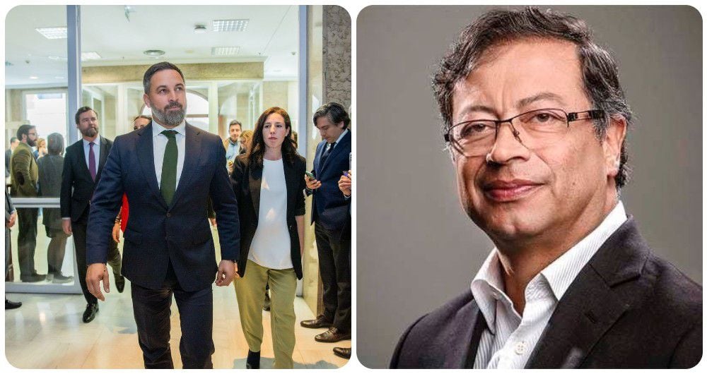 El líder de Vox criticó duramente al presidente de Colombia, Gustavo Petro.