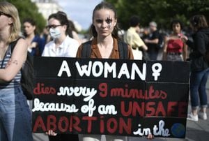 Protestas por el aborto en Estados Unidos.