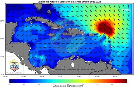 Advierten posible formación de ciclón en el mar Caribe.