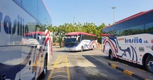 El bus de Brasilia cubría la ruta Bogotá - Cartagena