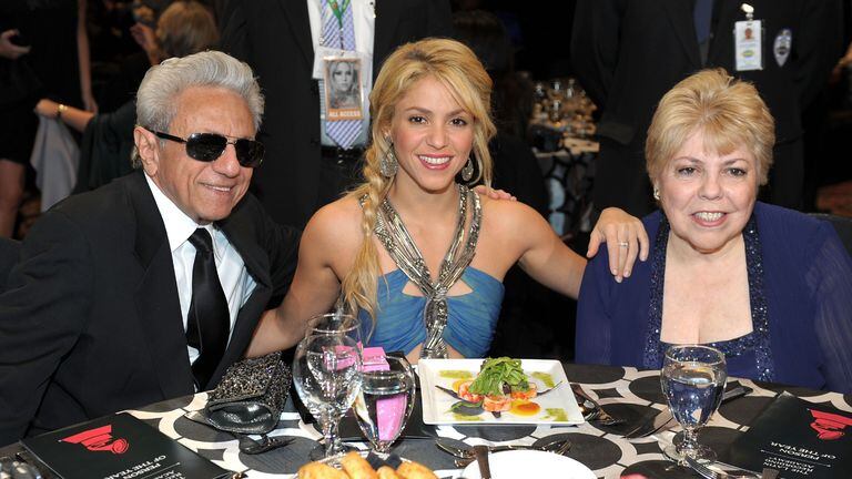 Los padres de Shakira: William Mebarak Chadid y Nidia Ripoll.