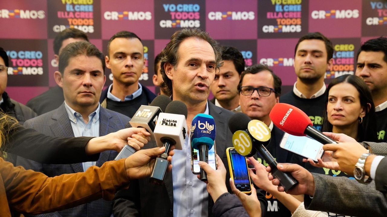 El excandidato presidencial Federico Gutiérrez, en la presentación de su partido político.