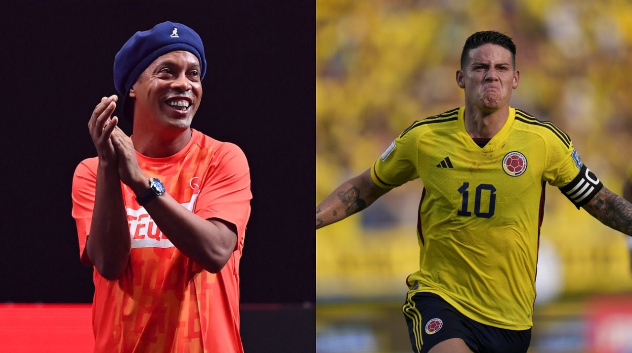 Ronaldinho se deshizo en elogios a James Rodríguez.