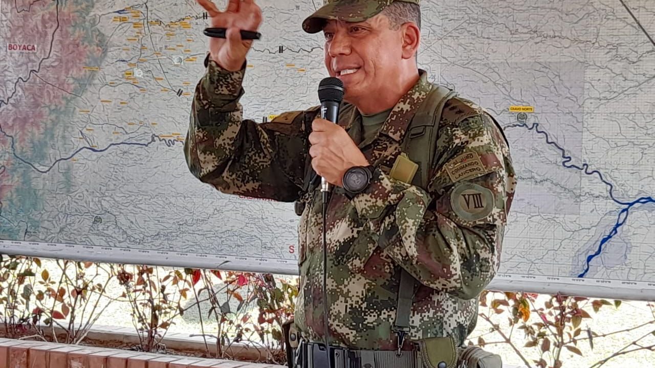 General Jorge Mora, comandante de la octava división del Ejército