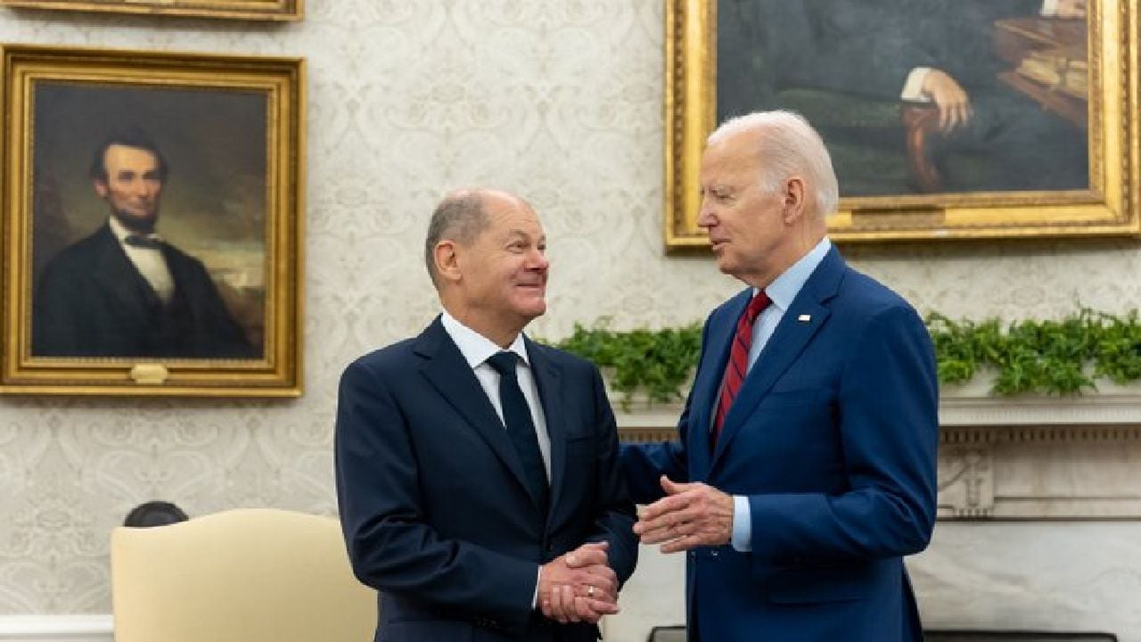 Joe Biden y su homólogo alemán se reunieron este viernes en la Casa Blanca.
