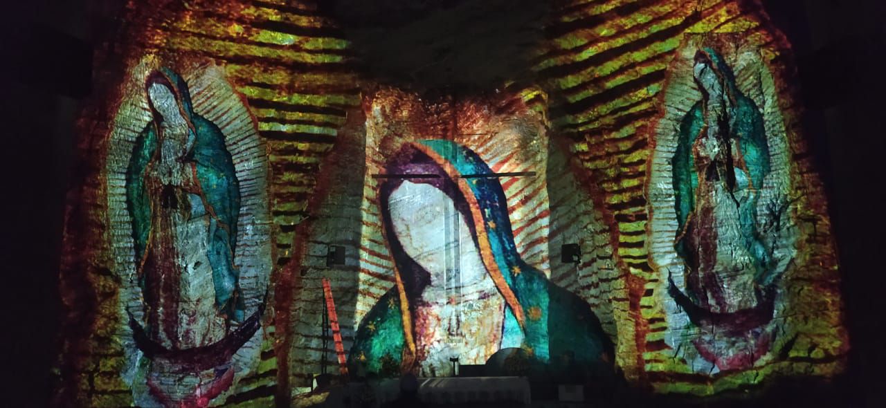 Lumen Spei (luz de esperanza), un espectáculo que busca llenar de esperanza a los visitantes de la Catedral de Sal de Zipaquirá.