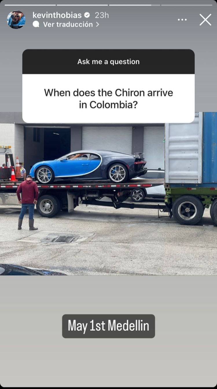 Quién es y qué hace Kevin Thobias, el hombre con el primer Bugatti Chiron  de Colombia?