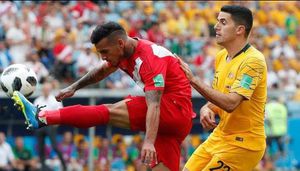 Perú y Australia se enfrentaron en el mundial de Rusia 2018 con victoria sudamericana.