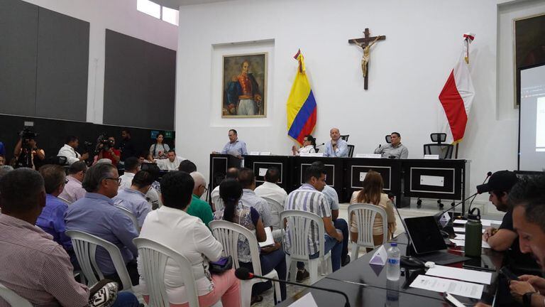 Sesión descentralizada de la Comisión Especial de Ordenamiento Territorial del Senado de la República en Barranquilla.
