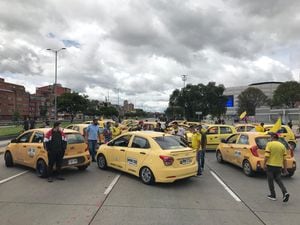 Taxistas bloqueo Bogotá