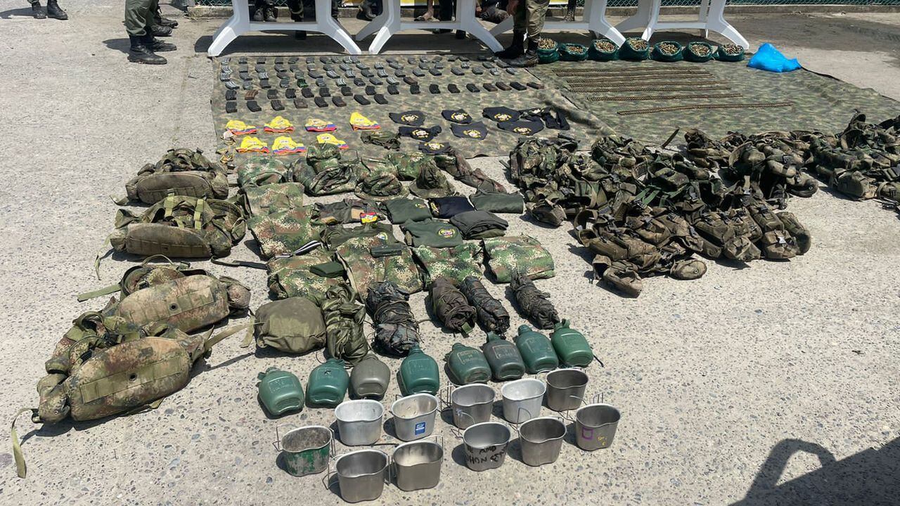 Narcotráfico: el arsenal con el que disidencias de las Farc, ‘recibieron’ a comandos de la Policía en Nariño.