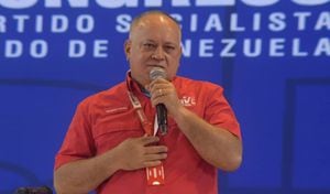 Diosdado Cabello en la segunda plenaria del V Congreso del Partido Socialista Unido de Venezuela y IV Congreso de la JPSUV.