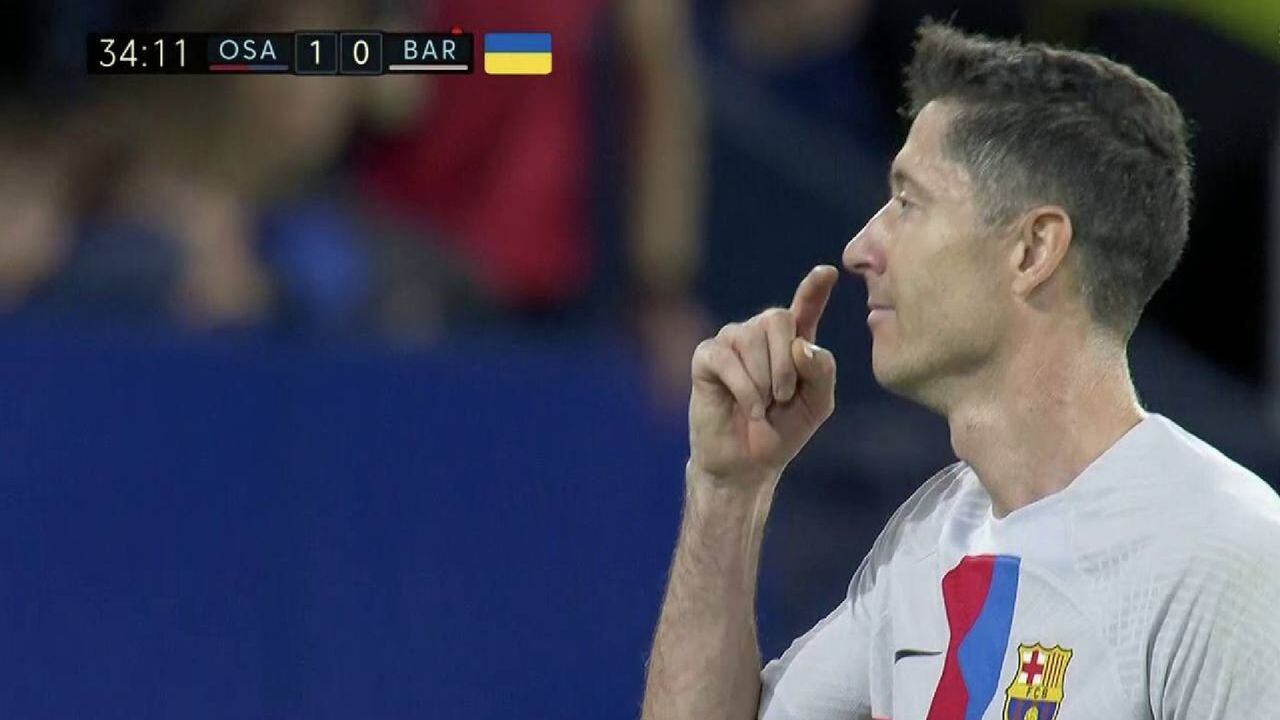 Video | Robert Lewandowski y el gesto que le hizo al árbitro que lo  expulsó: ¿qué le quiso decir al tocarse la nariz?