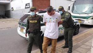 El hombre fue capturado en el sector de San Francisco, en Bucaramanga.
