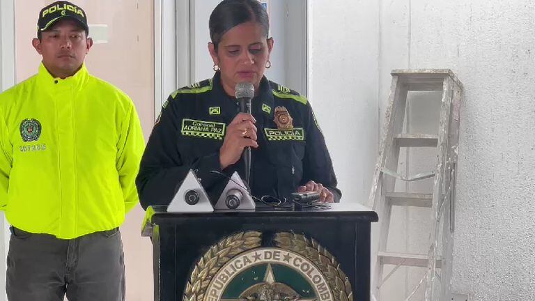 Coronel Adriana Paz, comandante  Policía Metropolitana de Santa Marta.