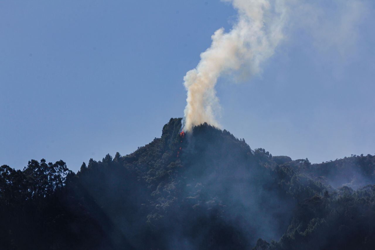 Incendio forestal en los cerros orientales 
Enero 22 de 2024