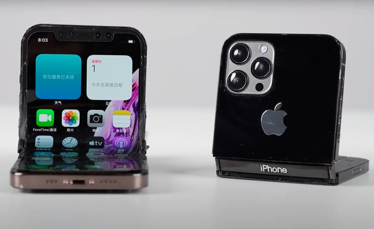 Un equipo de expertos creó su propio iPhone plegable.