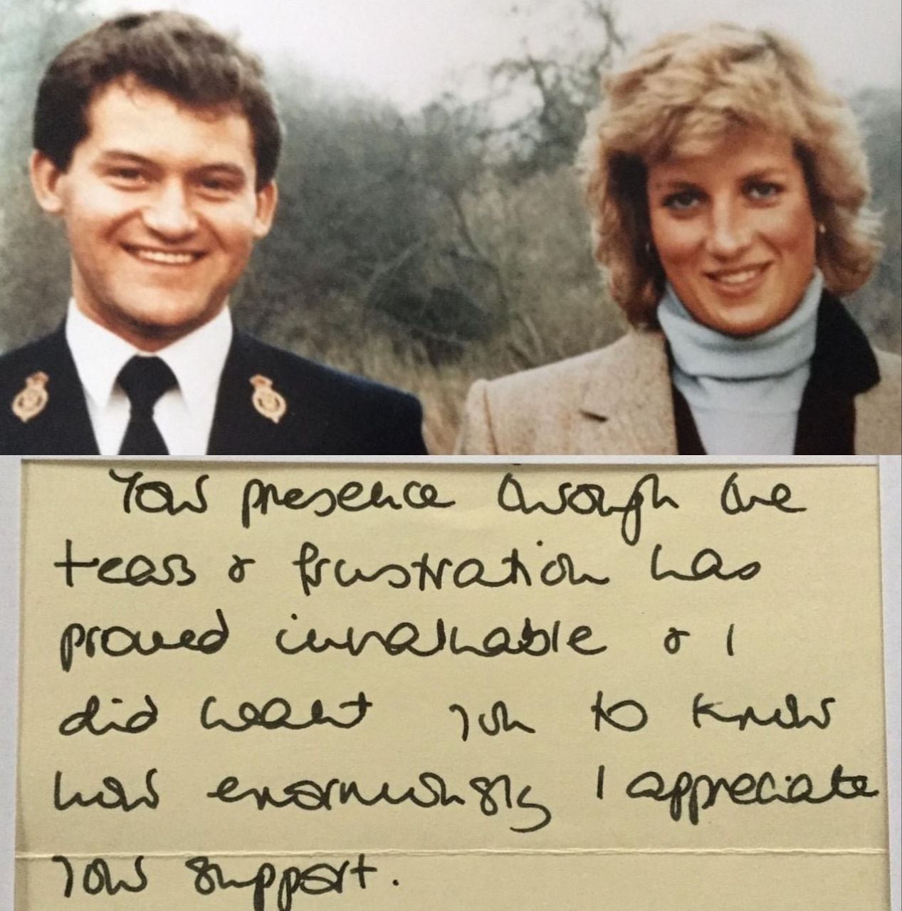 Paul Burrell comparte una carta escrita por la Princesa Diana hacia el