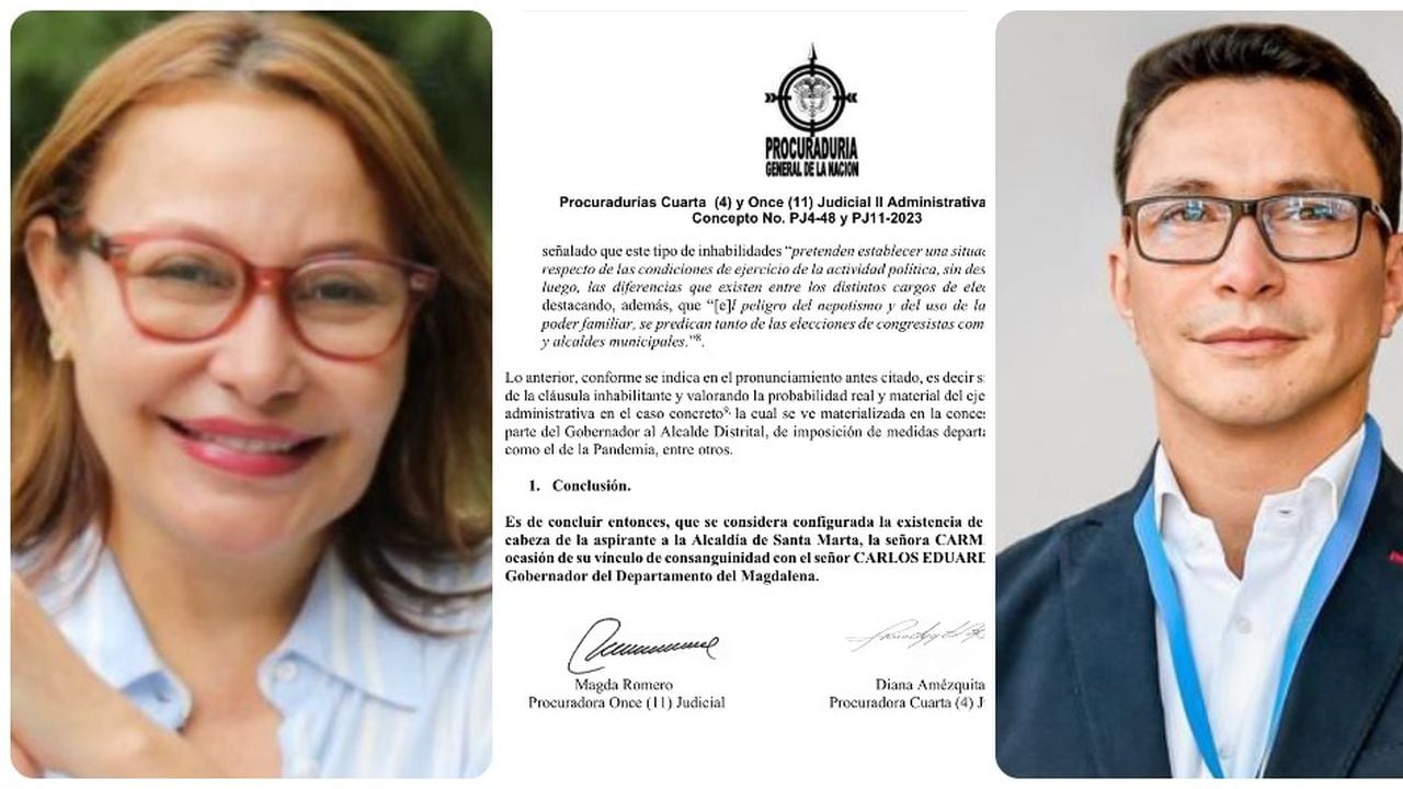 Carmen Patricia Caicedo, el concepto de la Procuraduría y Carlos Caicedo.
