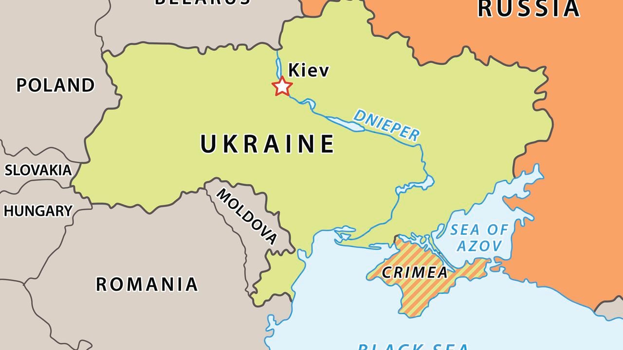 Ucrania y su zona fronteriza