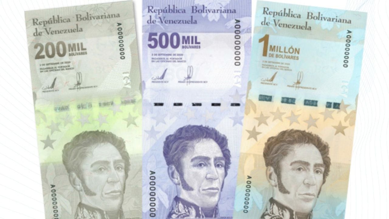 Nuevos billetes venezolanos