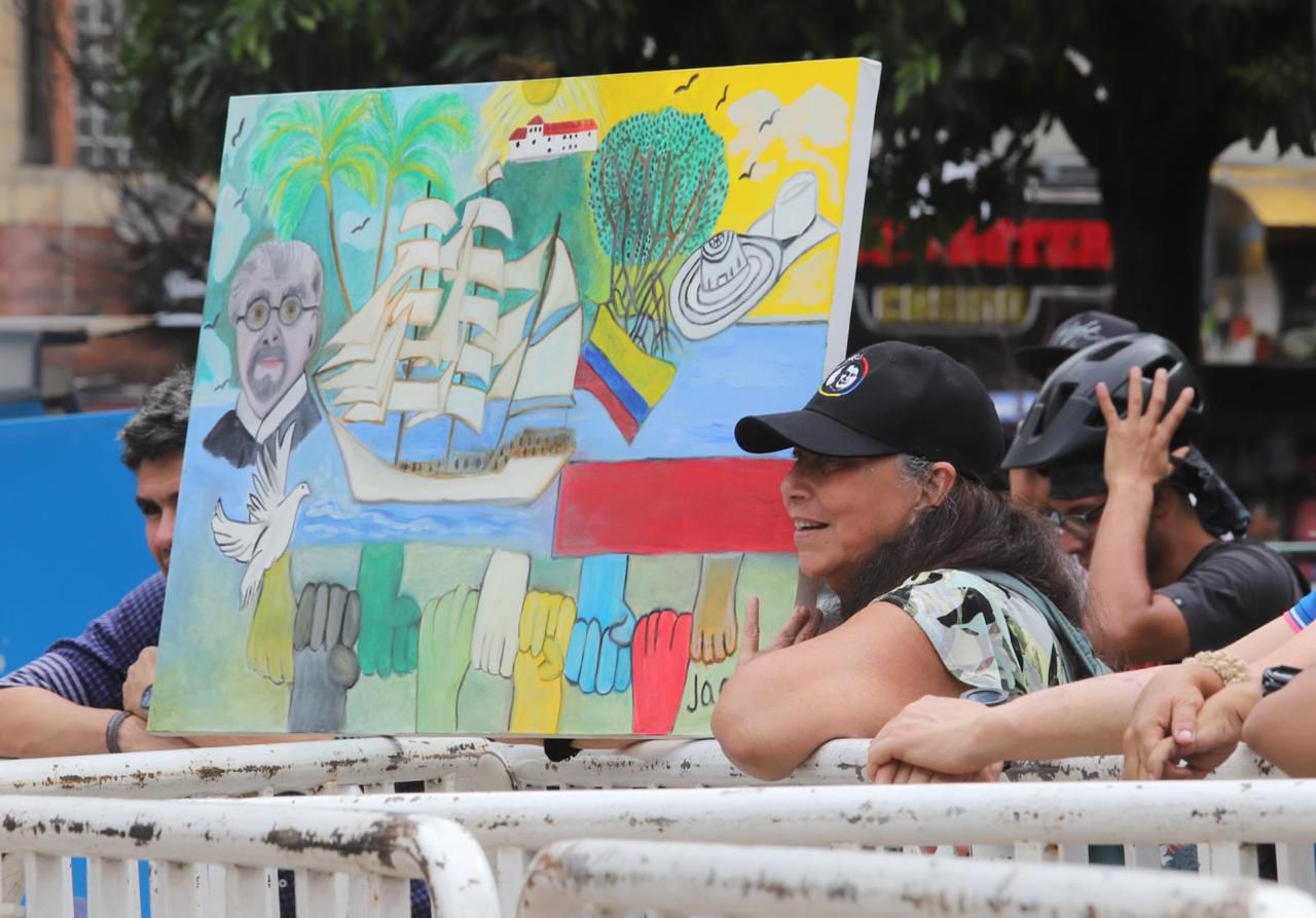 Homenaje a Fernando Botero en Medellín.