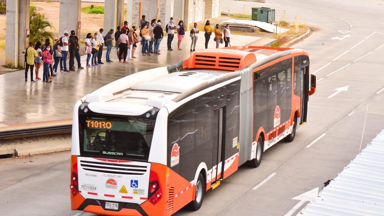 Transcaribe, sistema de transporte masivo de Cartagena.