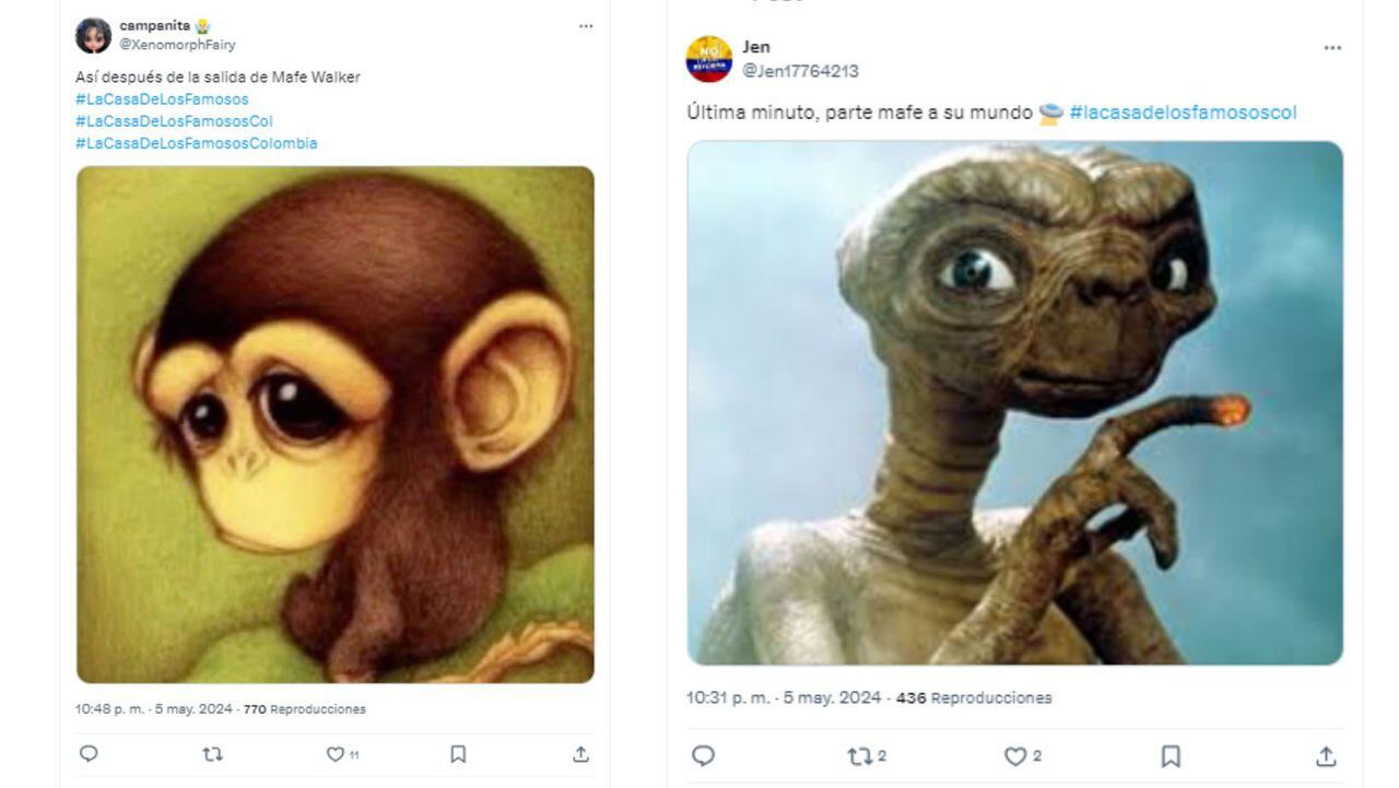La eliminación de Mafe Walker de 'La casa de los famosos Colombia' conmocionó las redes: estos son los mejores memes
