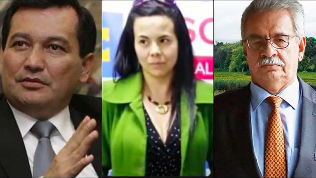 Angelino Lizcano, Kelly Andrea Vargas y el magistrado Carlos Alberto Vargas Bautista