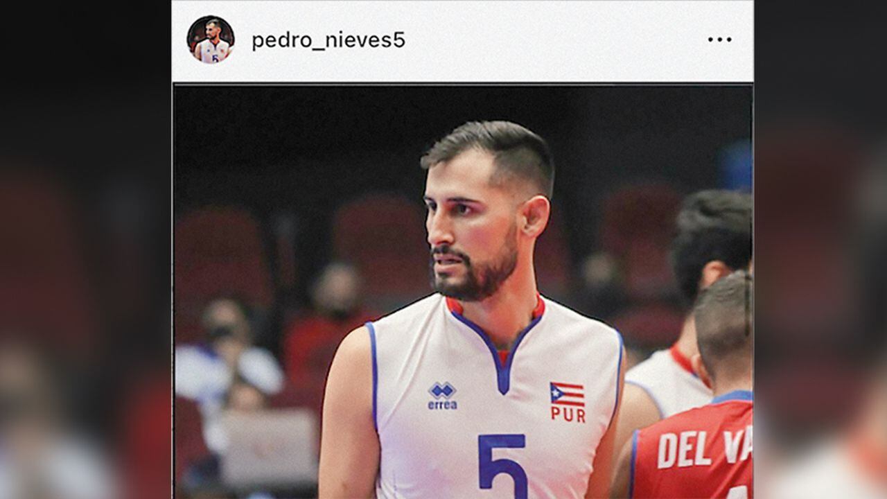 Pedro Nieves, jugador de voleibol de Puerto Rico que vivió el terremoto de Turquía