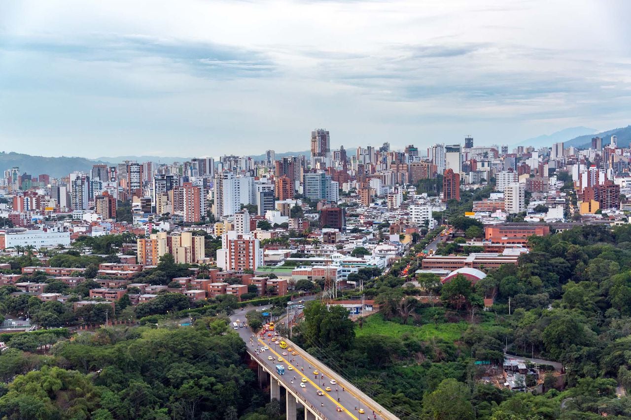 Vista del paisaje urbano de Bucaramanga, Colombia