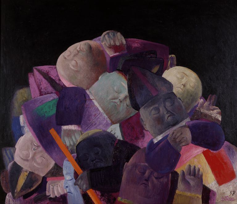 Obispos muertos, del artista Fernando Botero.
Ser y Hacer es la nueva sala de exposición del Museo Nacional