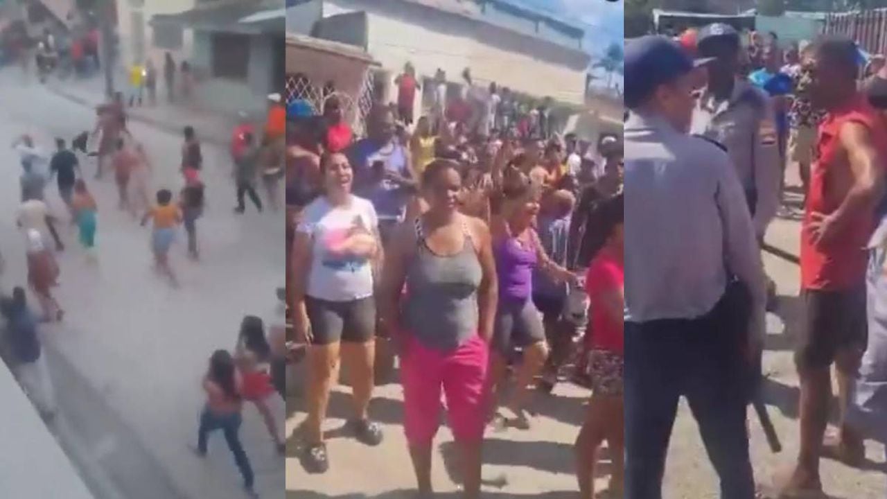 Decenas de personas salieron a las calles en Cuba exigiendo una solución a sus problemas
