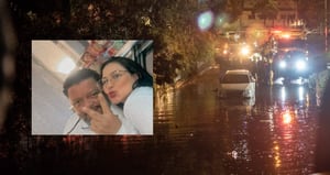 Alexandra y Gonzalo Estrada, pareja que murió ahogada dentro de un soterrado en Medellín.