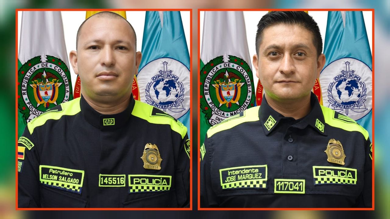 El patrullero Nelson Pérez y el intendente José Márquez fallecieron tras desplome de puente en el Quindío.