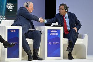 presidente Gustavo Petro en Foro Económico Mundial que se lleva a cabo en Davos.  Foto: Cristian Garavito - Presidencia de la República