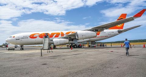 El lunes habrá un vuelo chárter de Conviasa Caracas-Valencia-Bogotá. Pero es más simbólico; aún no despegan las rutas.