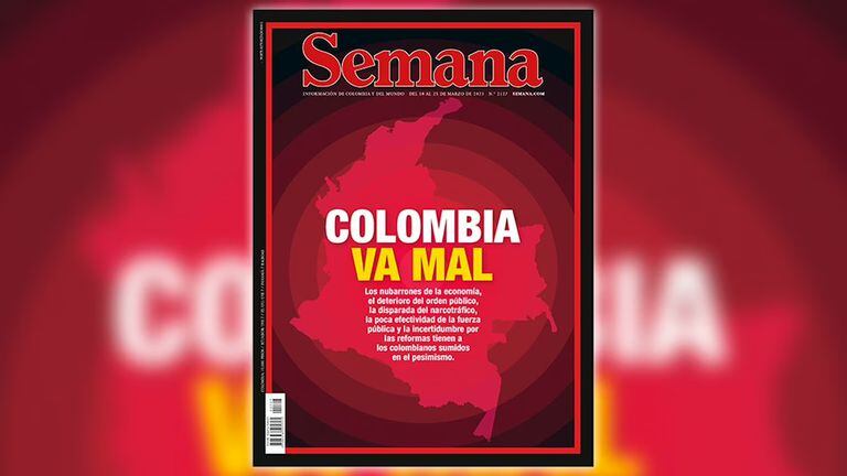 Portada Revista Semana Colombia va mal