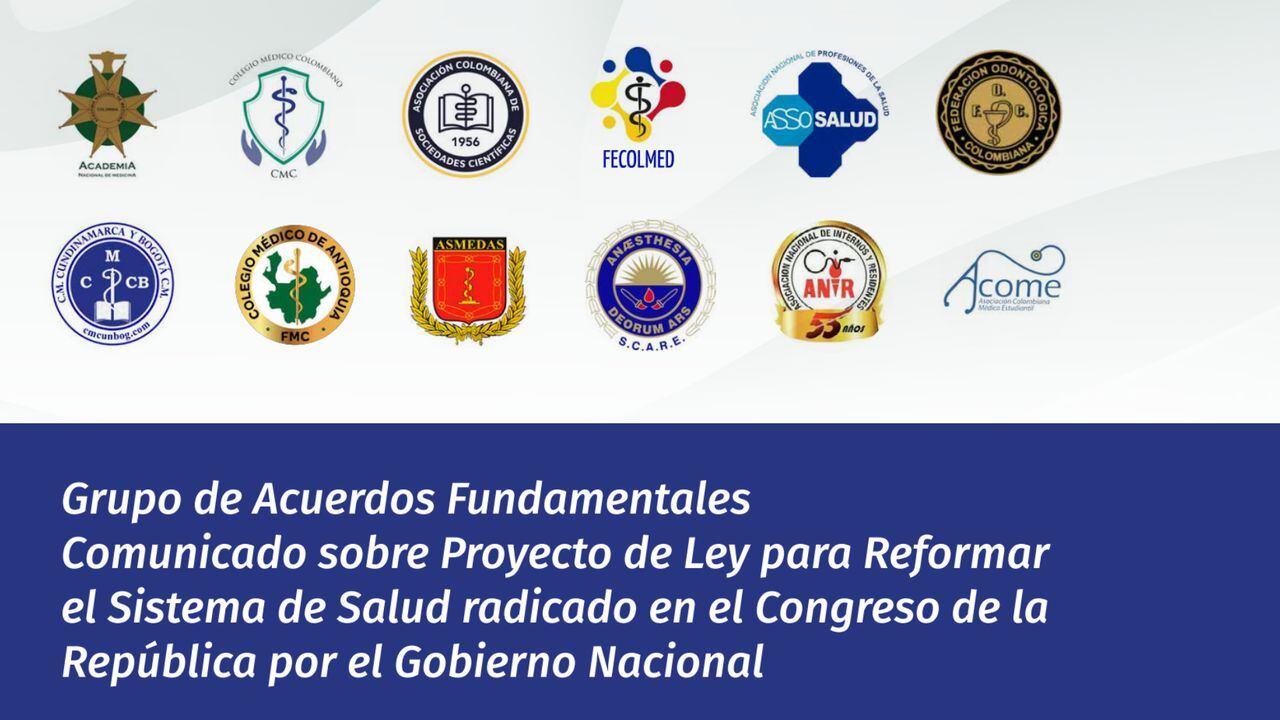 Grupo de Acuerdos Fundamentales se pronunció sobre Proyecto de Ley para Reformar el Sistema de Salud radicado en el Congreso de la República por el Gobierno Nacional.