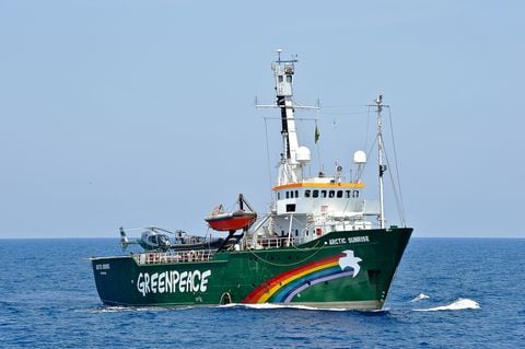 El Artic Sunrise es uno de los más activos de Greenpeace.