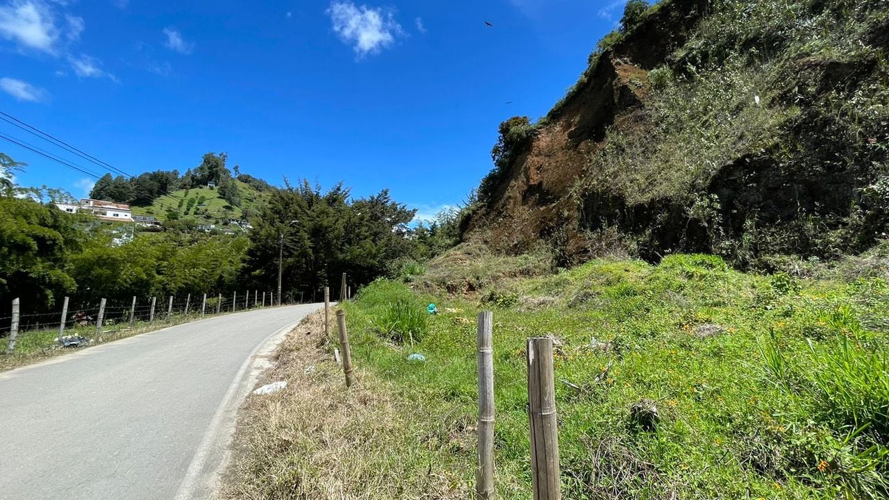 Zona rural donde una mujer abandonó a su hija en El Santuario, Antioquia.