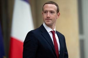 PARIS, FRANCE - MAY 10: Facebook CEO Mark Zuckerberg leaves the Elysee Palace after a meeting with French President Emmanuel Macron on May 10, 2019 in Paris, France. President Macron and Zuckerberg will talk about cracking down the spread of misinformation and hate speech. (Photo by Aurelien Meunier/Getty Images)