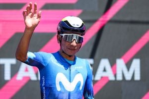 Nairo Quintana durante su participación en el Giro de Italia 2024