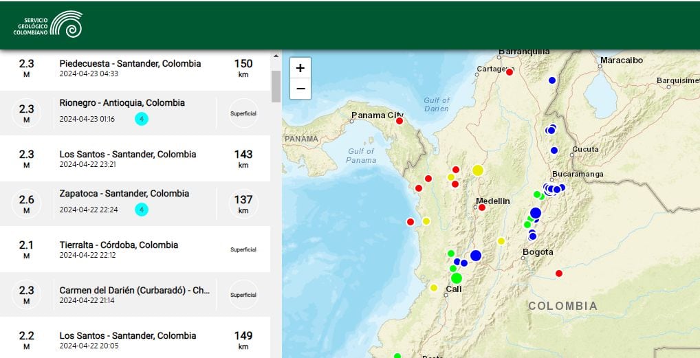 El SGC se encarga de monitorear la actividad sísmica en Colombia.