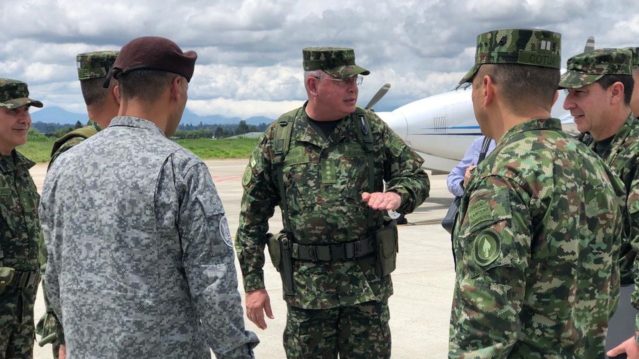 El comandante general de las FF.MM., general Helder Giraldo Bonilla, llegó al Cauca para atender situación de orden público en el departamento