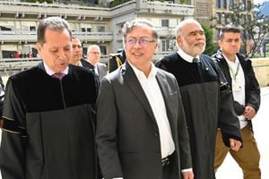 Presidente Gustavo Petro en el Palacio de Justicia