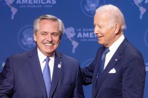 Alberto Fernández había críticado anteriormente la decisión de Joe Biden de no tener a Cuba, Nicarangua y Venezuela en la última cumbre de las americas. Foto: Presidencia de Argentina.