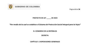 Texto de la reforma pensional llegó recargado, previo a su radicación en el Congreso de la República.