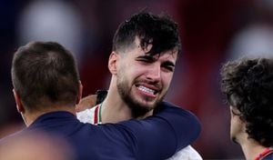 Jugadores de la selección de Irán lloraron tras ser derrotados y eliminados por la selección de Estados Unidos en el Mundial de Qatar 2022