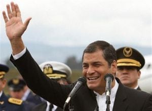 Rafael Correa, presidente de Ecuador. 
